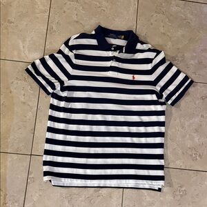 Ralph Lauren Classic Fit Polo in Navy and White